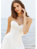 Strapless Sweetheart Satin Classic Long Wedding Dress